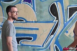 want to see sofie marie, the naughty cougar, seduce an amateur outdoors?