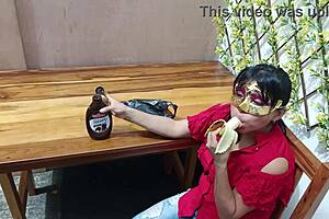 Latina MILF offers naughty welcome with homemade treat