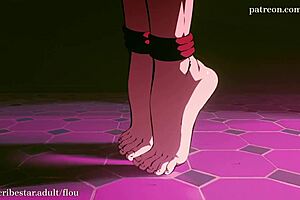 konosuba darkness faces futanari domination in bdsm scene