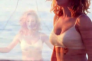 i admire the softly bouncing breasts of the non-nude lady