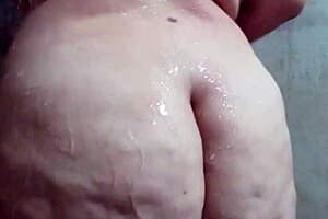 Latina BBW enjoys a relaxing bath in the shower