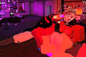 2 futa having threesome with a slut. Big tits, ass, and monster cocks involved.