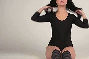 inna akkorova, hottest russian flexible gymnast stretching nude