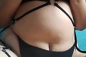 Fat Chubby Woman with Big Natural Tits and Hairy Beaver Desires Anal Fucking