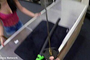 Swallow My Sword With Latina Brunette Natural Tits Facial Cumshot Blowjob
