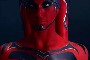 April Snow and Marcus London in 3some action