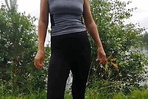 lifestyle sex vlog compilation with milf brunette on vacation