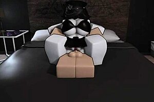 fucking my busty goth friend in roblox, she's so sexy 😈