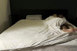 Two Cocky Lovers Fuck Cuckold's Wife in Front of Him