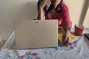 desi indian bhabhi working in office, then intense encounter