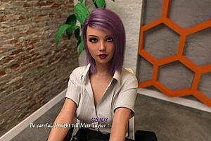 in the office, the slut engages in blowjob and sex adventures