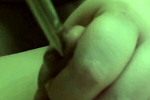 german amateur uses toothbrush and vibrator for intense bathroom session