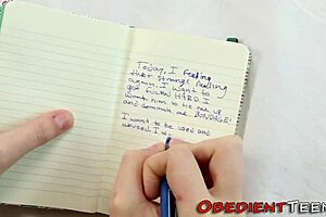 teen in cuffs gets harsh doggystyle fuck