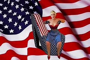 Man, granny got them fourth of july stick & lick orgasms, america style!