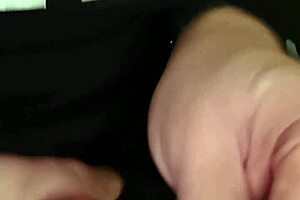 german amateur uses toothbrush and vibrator for intense bathroom session