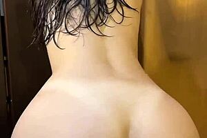 Girlfriend steps out of the shower, ready for the day?