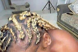 Ebony stepsister fucks horny neighbor