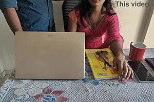 desi indian bhabhi working in office, then intense encounter