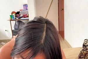 I followed my step sister wearing high heels to a private spot