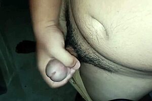 Man With Hard Cock Solo Masturbates to Creampie Explosion!