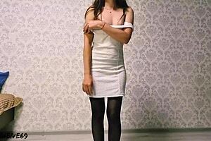 Student Plays with Anal Toys, Gaping Her Asshole on Vacation!