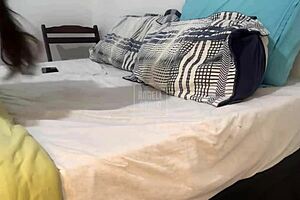 Imagine the taboo thrill as she roleplays your white big-assed stepdaughter with small tits