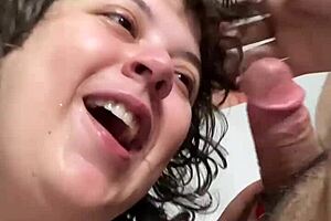 Starting my day with a delicious milk from a cock
