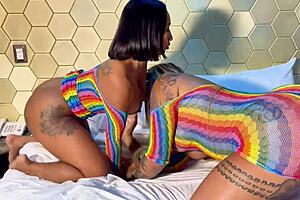Latina slut fucked by a hot shemale with incredible skills