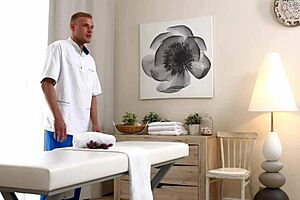 massage and creampie for hot pearl with deepthroat and muff diving