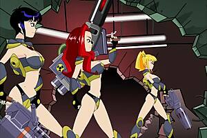 teshie ebony teen 18+ with manhole between her legs