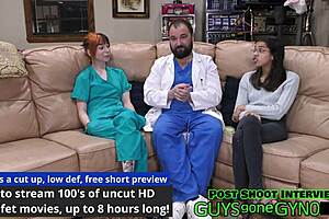 i’m at the cum clinic in florida, treated by a hot doctor and nurse