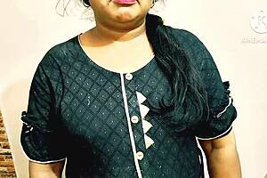 Indian wife getting hard-core ass fucking, rough and bent over with big cock.