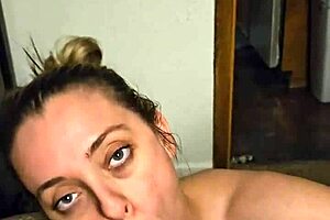 MILF pov blowjob and hard fuck with a hot pregnant woman teaser