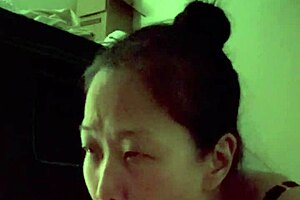 Korean woman sucks her husband’s big cock in POV
