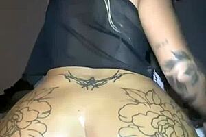 Horny emo 18-year-old's solo fuck contrasts with milf's big tits and ass in old and young scene