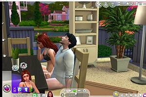 Look At This Sexy Redhead Cheating With Her Newlywed In Sims 4!