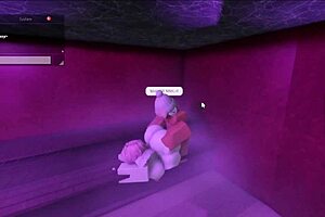 Hot Lady Fucks Me in Sauna with Her Big Monster Cock