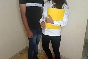 Secretary Fucks Boss In Office Bathroom For Raise!