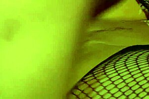 Dale Fucks Lauren In Crotchless Fishnets Lingerie