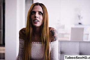 old stepdad gets down with his young stepdaughter in a surprising hardcore twist late at night.