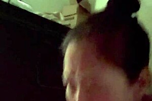 Korean woman sucks her husband’s big cock in POV