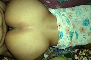 im eating this big ass latina doggystyle, we cant make much noise cuz visitors are here