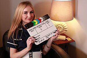 Naughty College Student Fucks Teacher and Eats Cum!