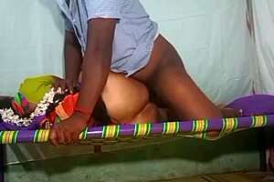 Saree auntie from Tamil got fucked in doggy style at home