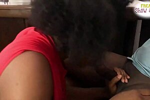 Boss fucks sweet big ass ebony mature at work