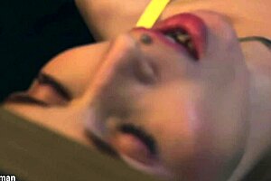 This Bitch Controls You With Her Pussy And Feet, Sucking And Licking In Lesbian Femdom