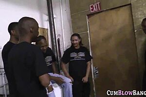Hey, Check Out This Interracial Blowjob Group!