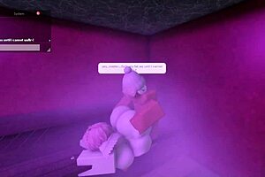 Hot Lady Fucks Me in Sauna with Her Big Monster Cock