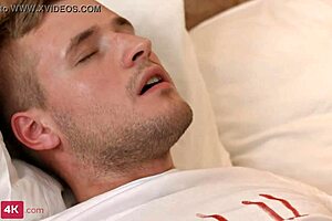 Small-breasted brunette sucks bf dick then gets fucked hard doggystyle