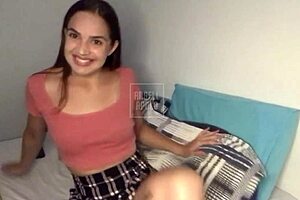Imagine the taboo thrill as she roleplays your white big-assed stepdaughter with small tits